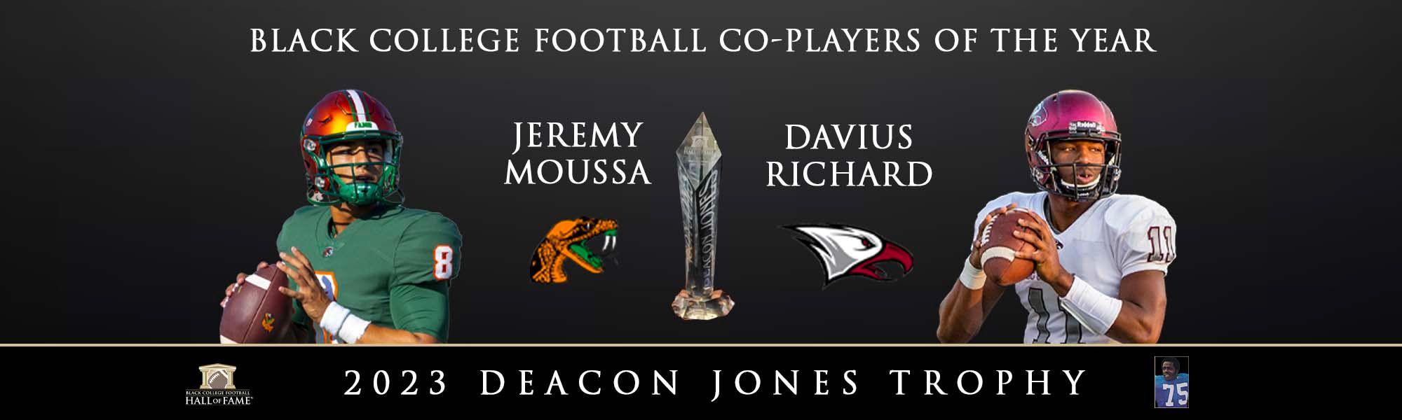 Florida A&M’s Jeremy Moussa and North Carolina Central's Davius Richard Named 2023 Black College Football Co-Players Of The Year
